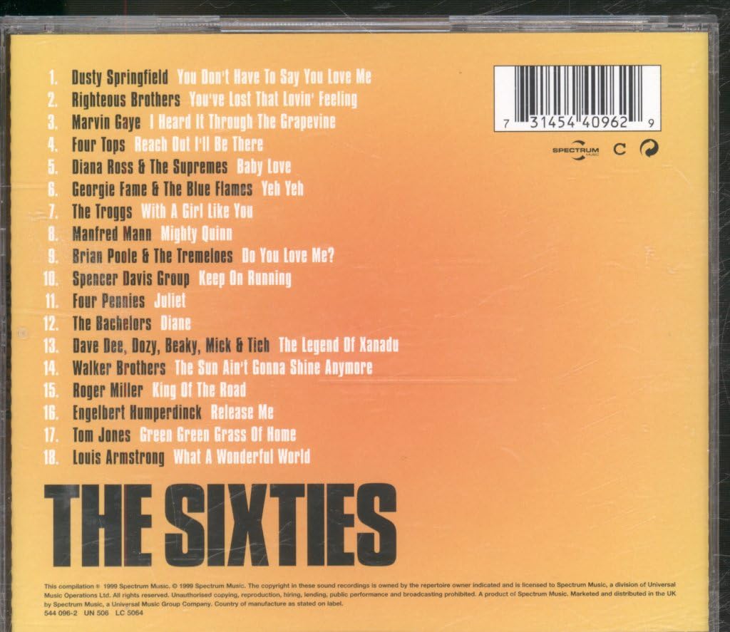 No 1's of the Sixties Pop