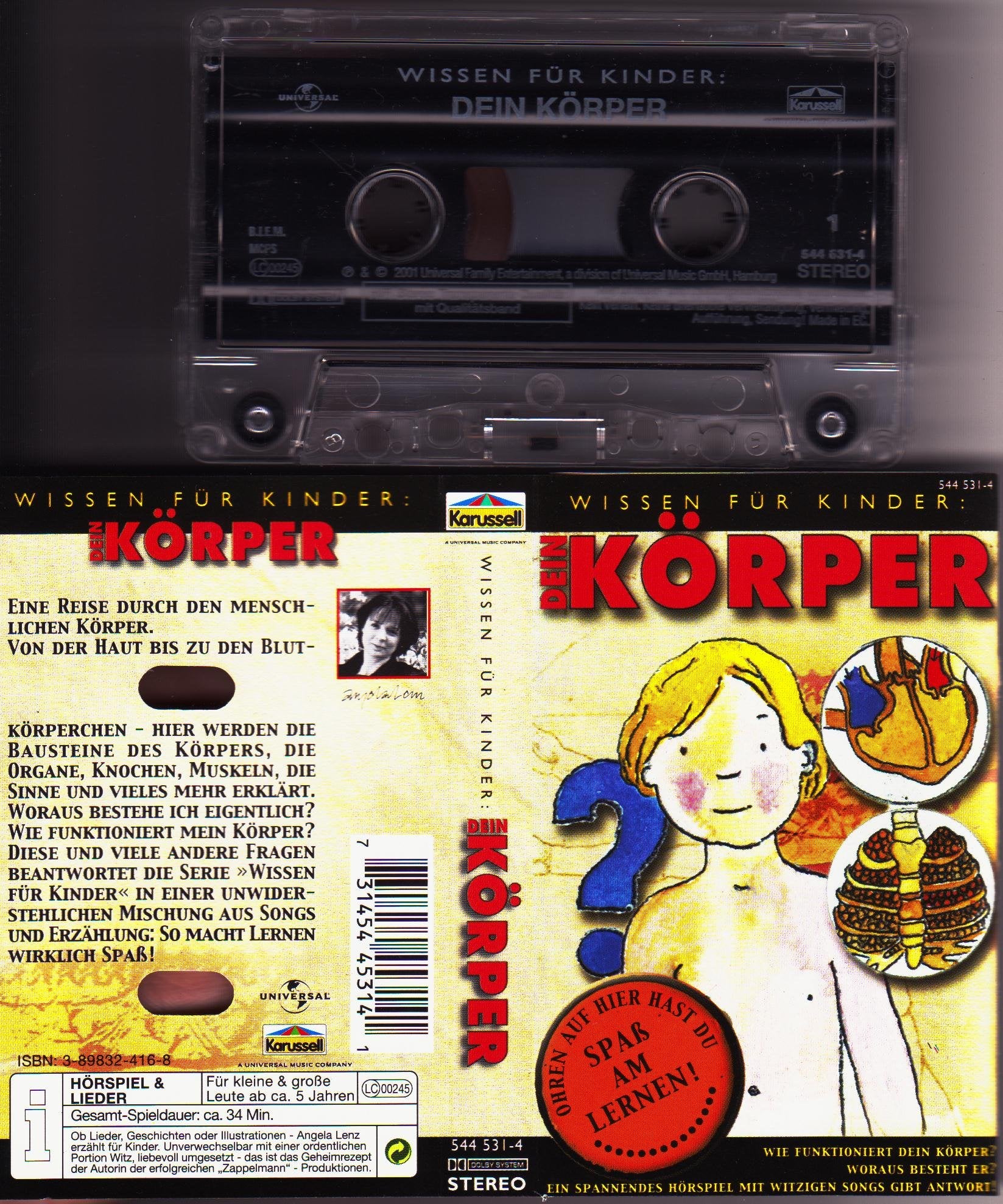 1000 Themen: Was Kinder wissen wollen -- Dein Körper, 1 Cassette Novels & Short Stories