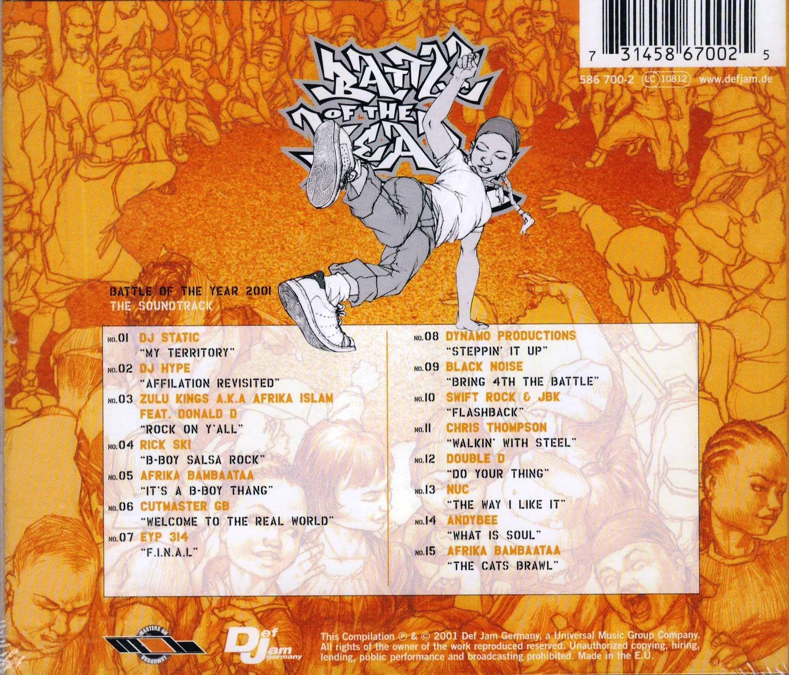Battle of the Year 2001 Rap & Hip-Hop