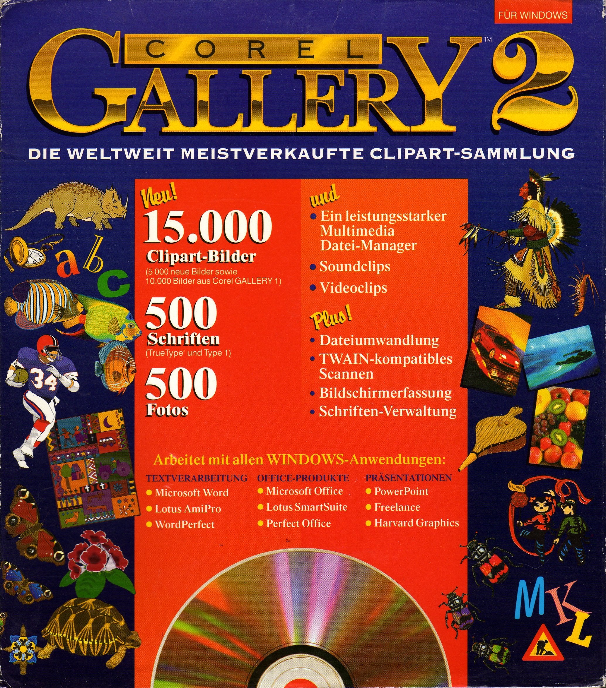 Corel Gallery 2 - Die weltweit meistverkaufte Clipart-Sammlung Web & Graphic Design
