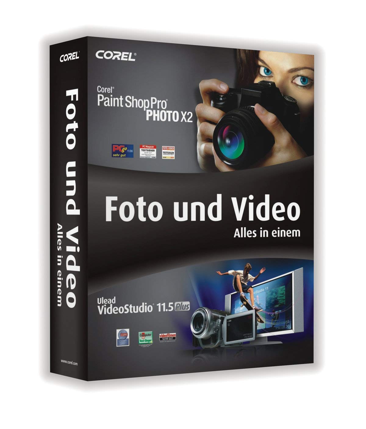 Paint Shop Pro PhotoX2 + VideoStudio 11.5 Plus software