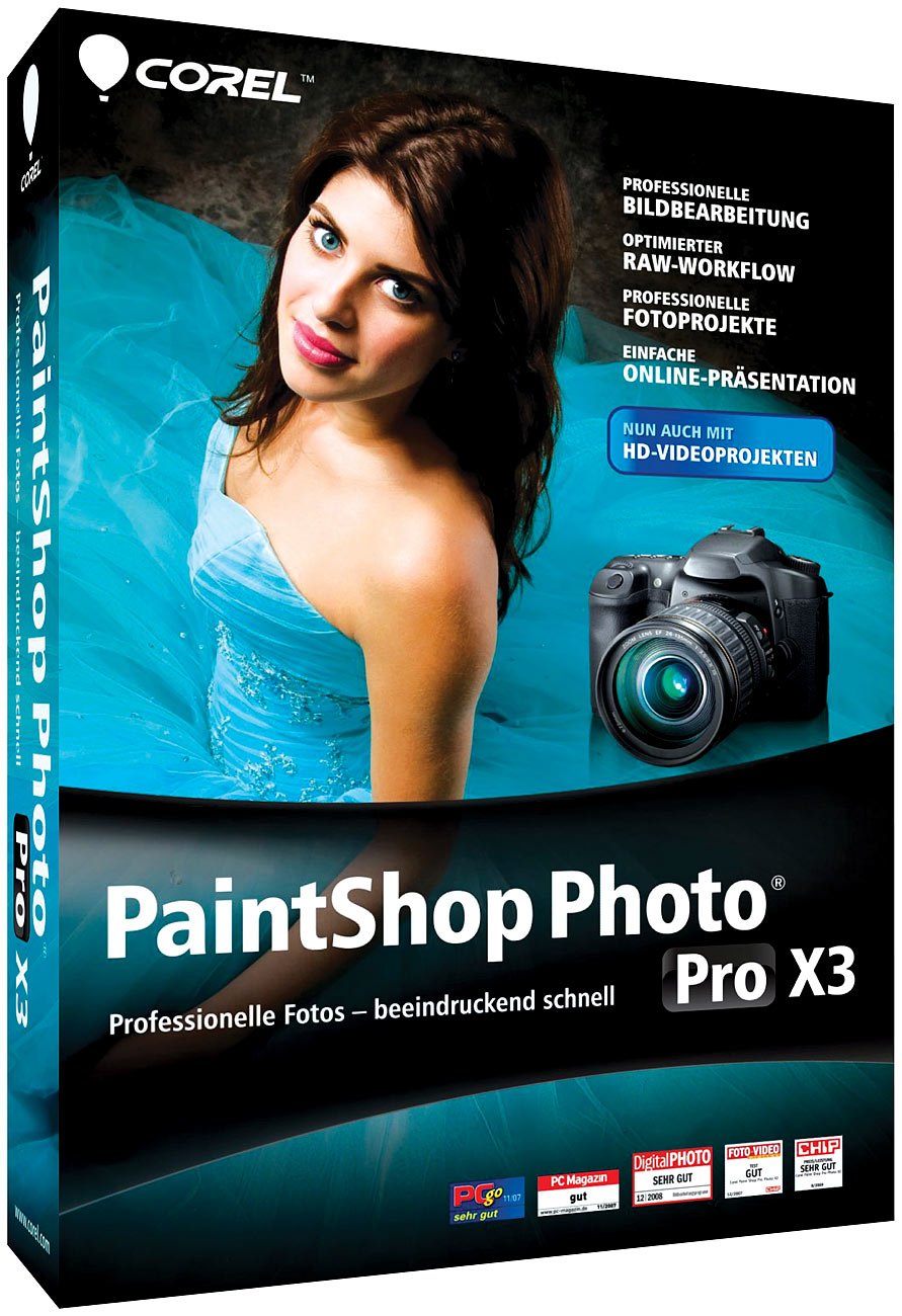 Corel PaintShop Photo Pro X3 (Mini Box) Web & Graphic Design
