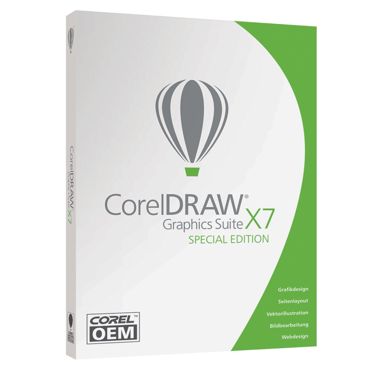 Corel DRAW Graphics Suite X7 - Special Edition - OEM - DEUTSCH - DVD-Box - Windows 7, 8, 8.1, 10 Web & Graphic Design