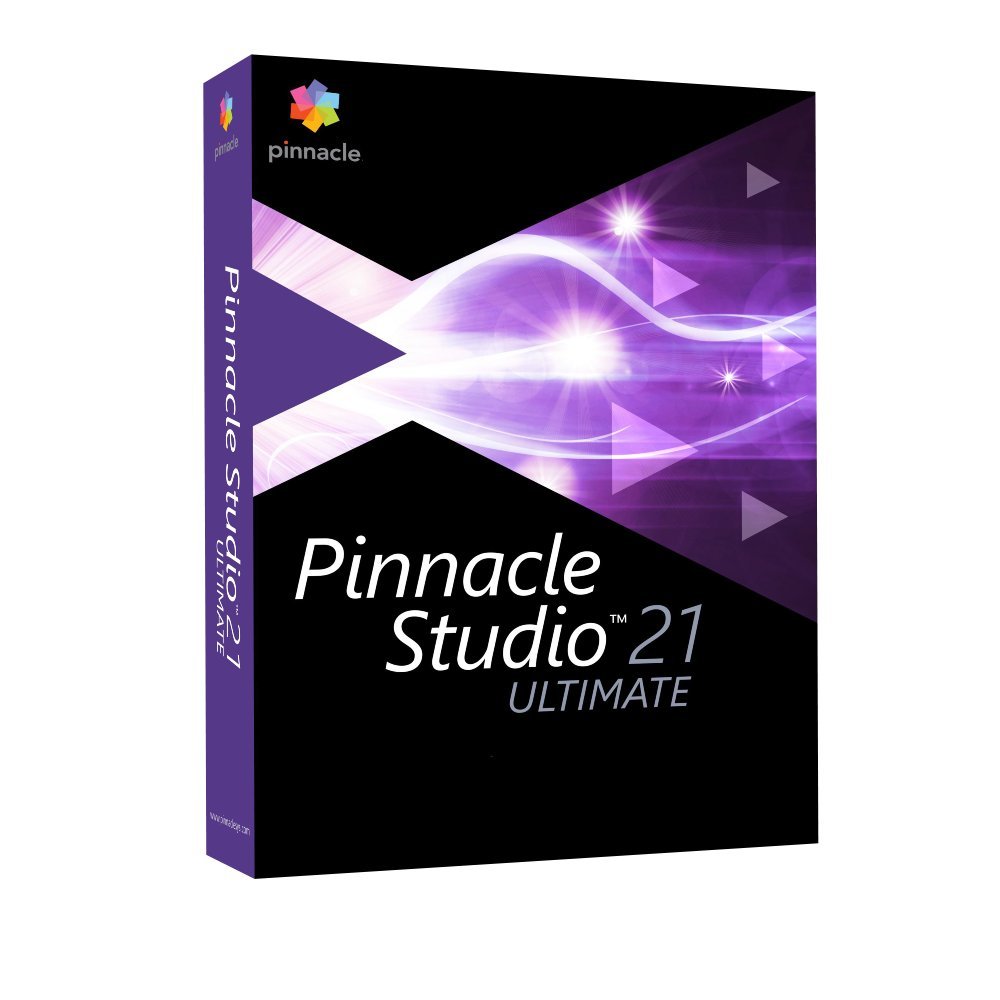 Pinnacle Studio 21 Ultimate Studio 21 Ultimate, Allemand, Complète, 3GP,AVCHD,AVI,DivX,H.263,H.264,H.265,HDV,HEVC,MKV,MOV,MPEG1,MPEG2,MPEG4,WMV, AAC,AC3,AMR,M4A,MP3,MPA,Vorbis,WAV,WMA, software