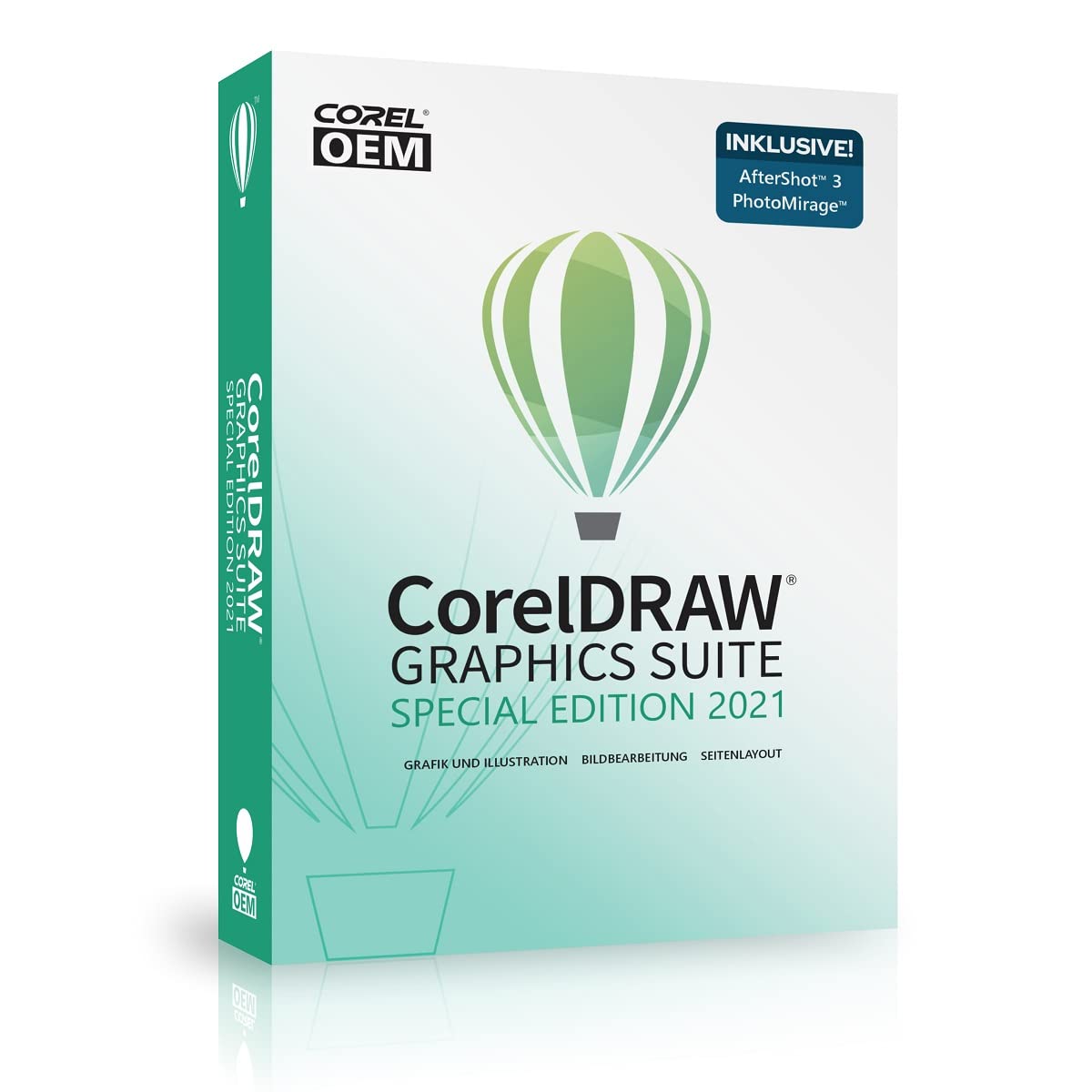 COREL CorelDRAW Graphics Suite Special Edition 2021 OEM inkl. AfterShot 3 + PhotoMirage Express DVD-Box Web & Graphic Design