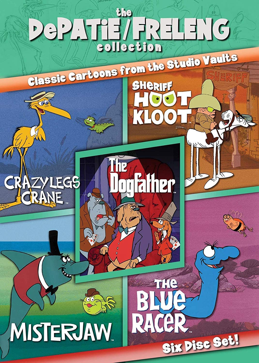 The DePatie/Freleng Collection Vol.2 (The Blue Racer / Sheriff Hoot Kloot / The Dogfather / Misterjaw / Crazylegs Crane) Movies