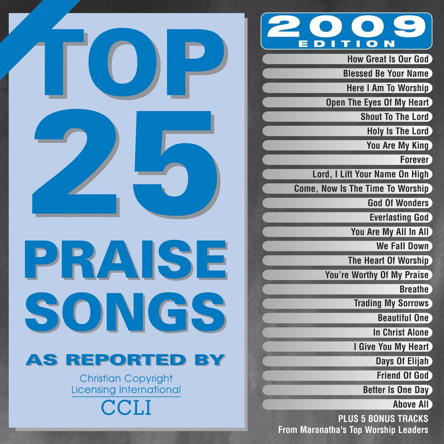 Top 25 Praise Songs for 2009 cd