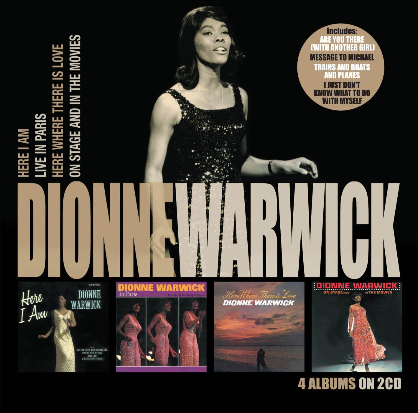Here I Am & Live In Paris & Here Where There Is Love & On Stage And In Movies cd