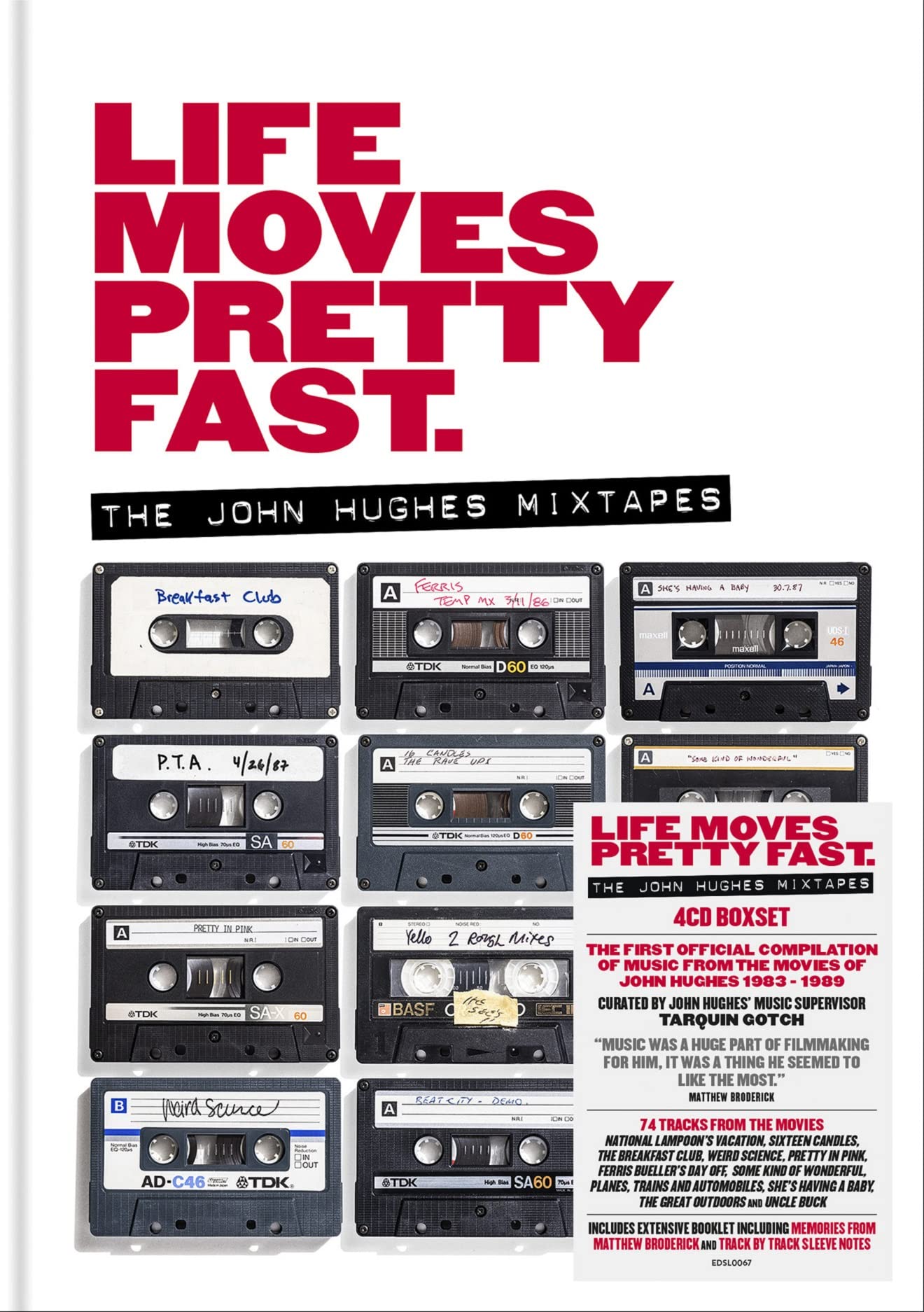 Life Moves Pretty Fast - The John Hughes Mixtapes / Various - 4CD Set Music