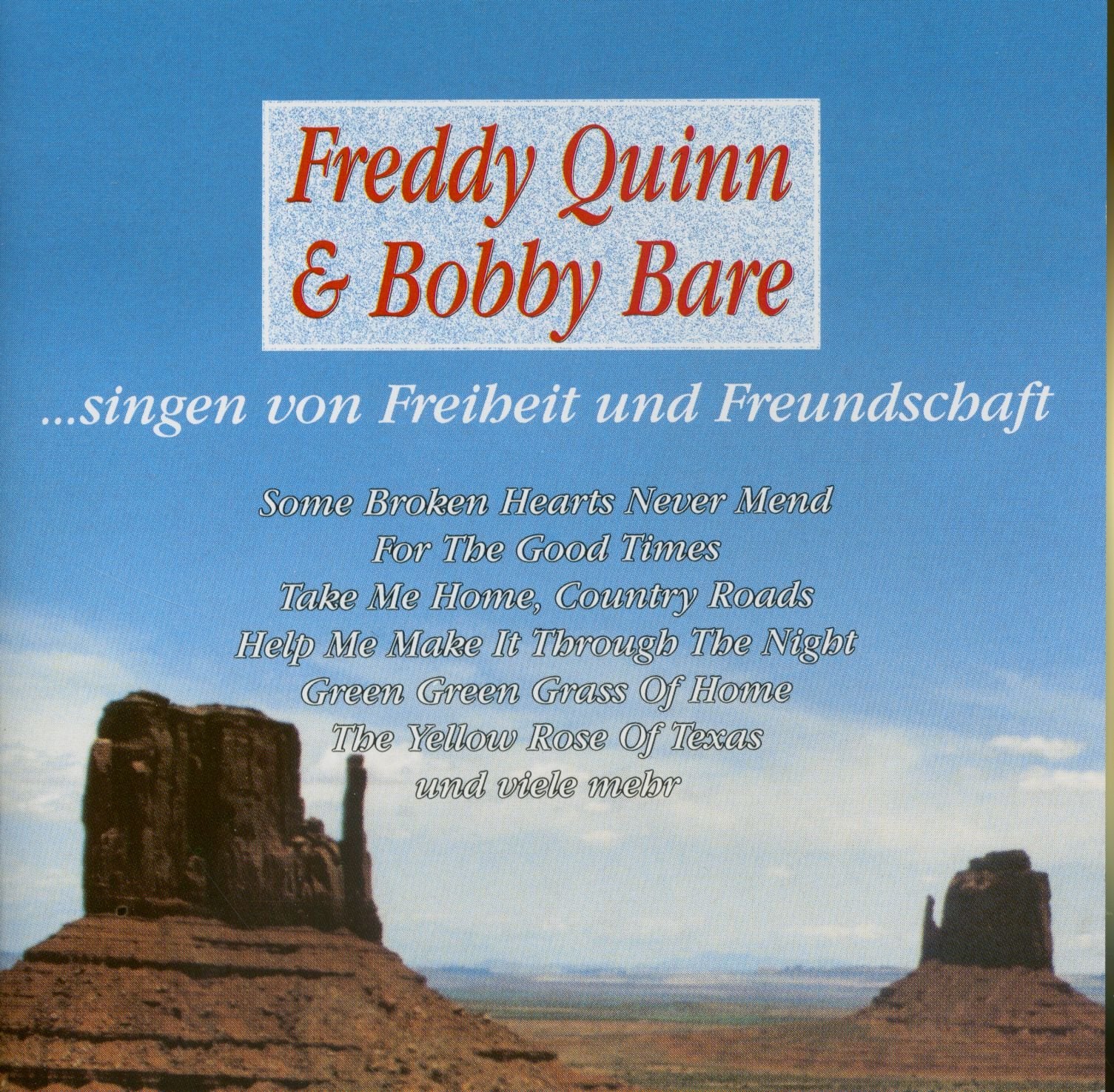 Freddy Quinn & Bobby Bare singen von Freiheit und Feundschaft (CD) cd