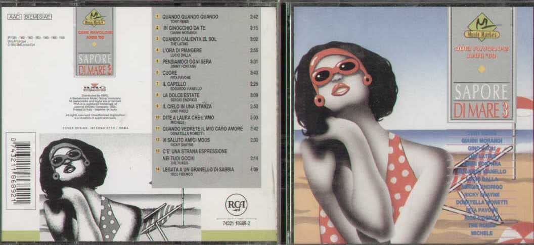 CD Quei Favolosi Anni 60 - Sapore Di Mare 3 cd
