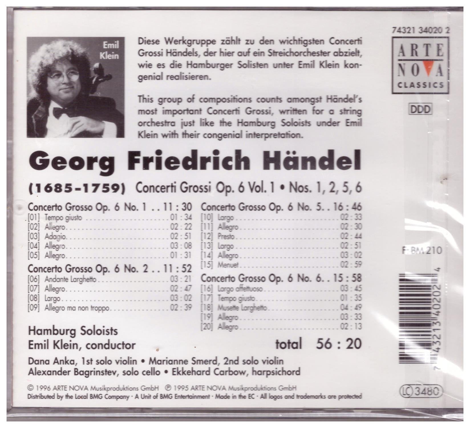 Concerti Grossi Op.6 Vol.1 Classical