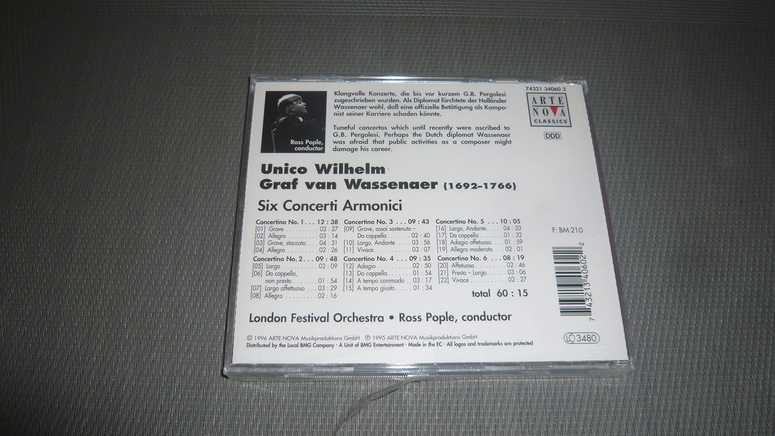 Product Image: Six Concerti Armonici