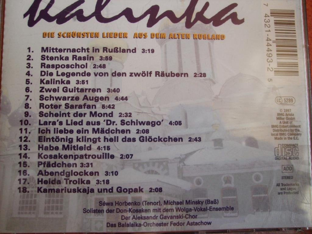Kalinka - Die schönsten Lieder aus dem alten Russland Music