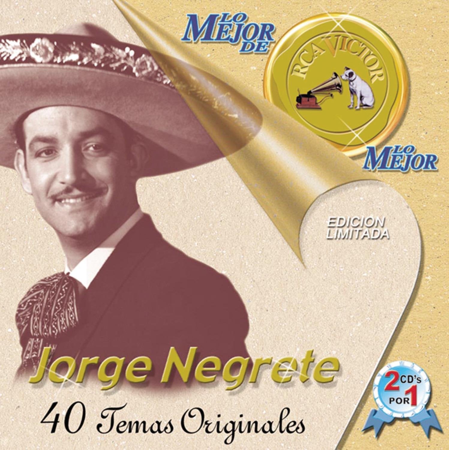 Lo Mejor De Jorge Negrete: 40 Temas Origales cd