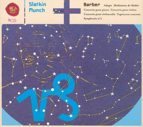 Barber - Adagio pour cordes / Symphonie n° 1 / concertos divers cd