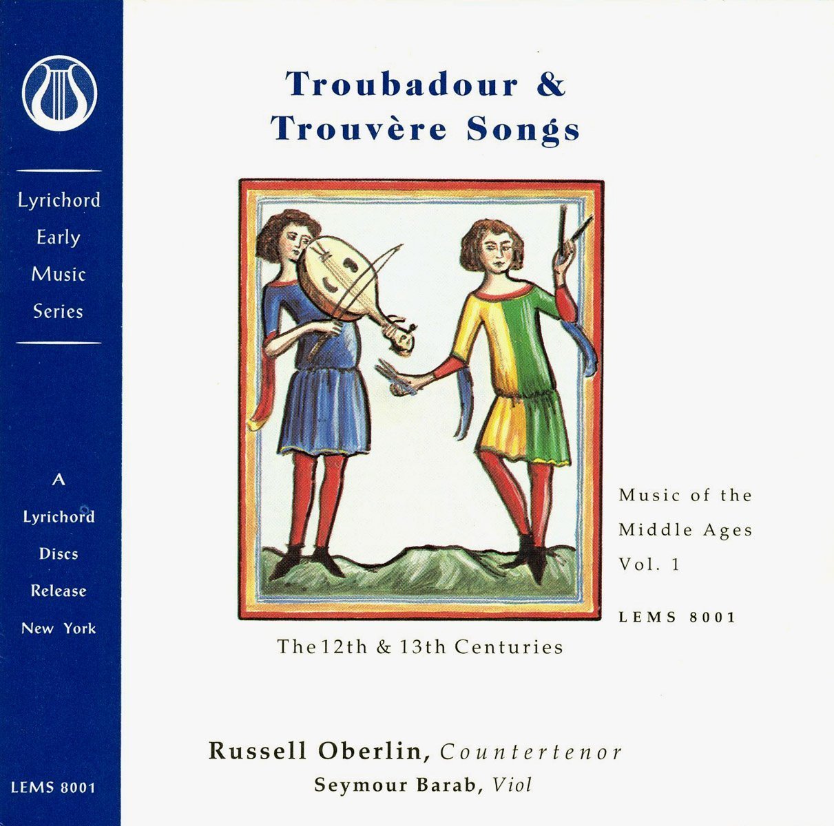 Troubador and Trouvère Songs cd