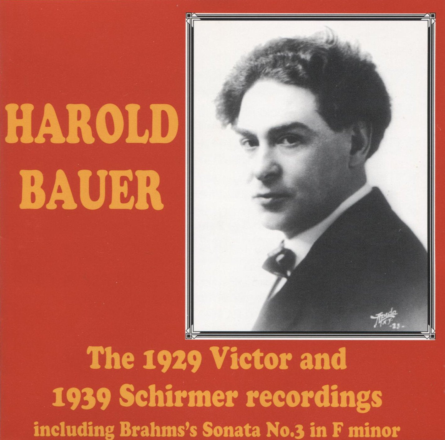 Harold Bauer/Aufn.1929-39 Classical