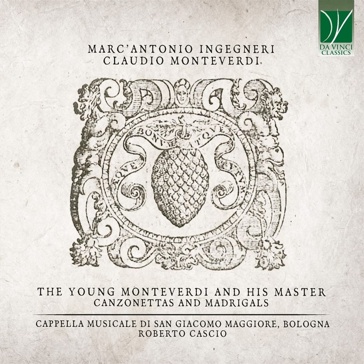 The Young Monteverdi and His Master - Canzonettas cd