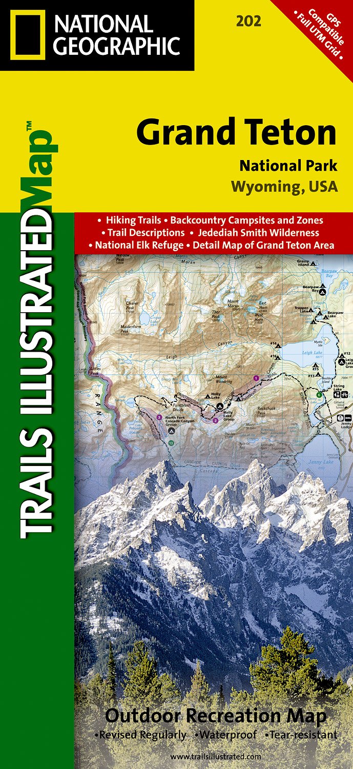 Grand Teton National Park, Wyoming: National Geographic Trails Illustrated National Parks Maps & Plans