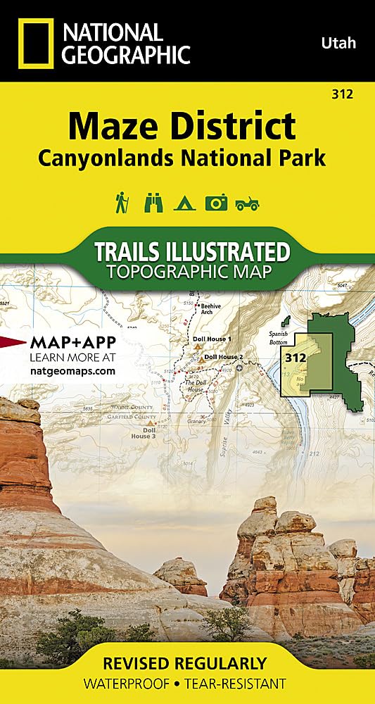 Canyonlands - Maze District, UT: NATIONAL GEOGRAPHIC Trails Illustrated National Parks (National Geographic Trails Illustrated Map, Band 312) Leisure, Home & Garden