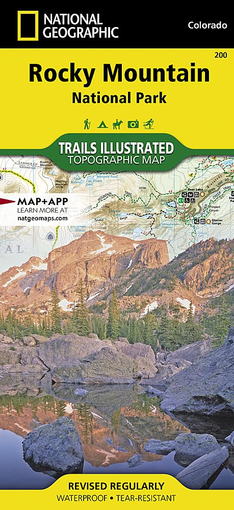 Rocky Mountain National Park Map Leisure, Home & Garden