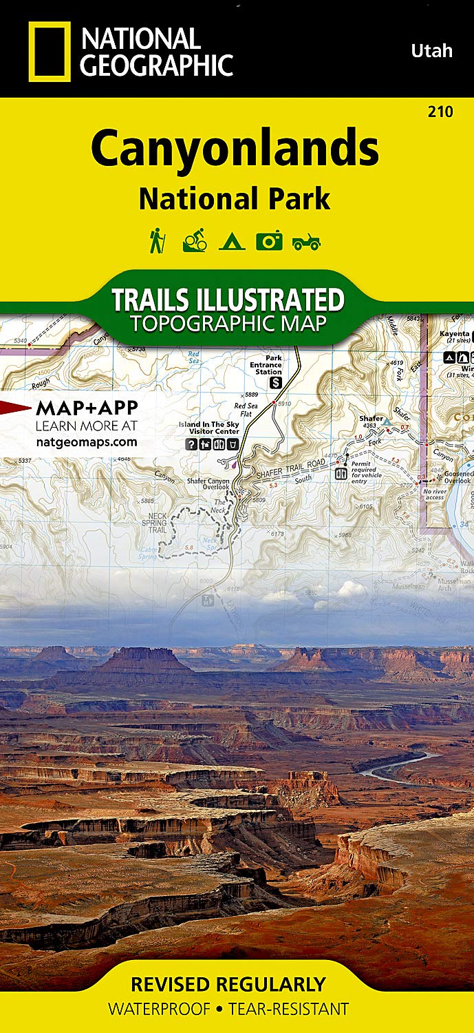 Canyonlands National Park: National Geographic Trails Illustrated Utah: Topographic Map. Waterproof. Tear-resistent (National Geographic Trails Illustrated Map, Band 210) Leisure, Home & Garden