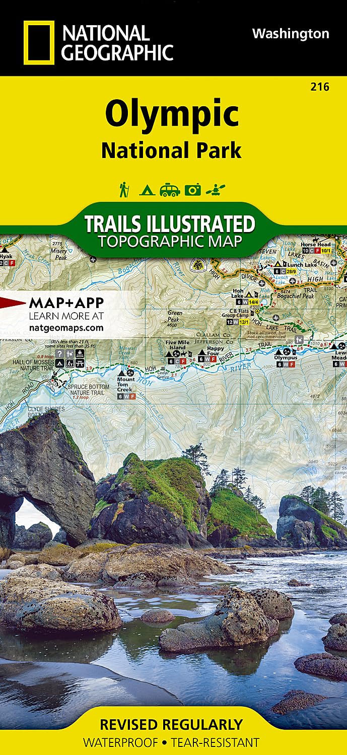 Olympic National Park, WA: National Geographic Trails Illustrated National Parks: Topographic Map. Waterproof. Tear-resistant (National Geographic Trails Illustrated Map, Band 216) book
