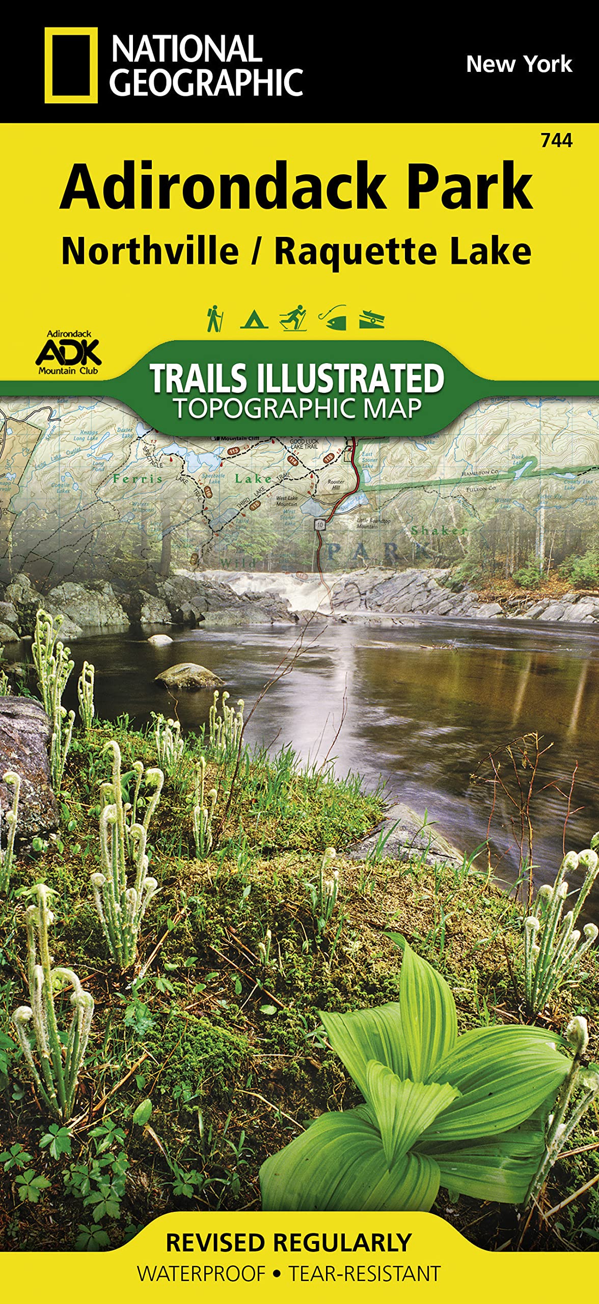Adirondack Park / Raquette Lake: National Geographic Trails Illustrated USA Nordosten: Trails Illustrated Maps (National Geographic Trails Illustrated Topographic Map, Band 744) Leisure, Home & Garden