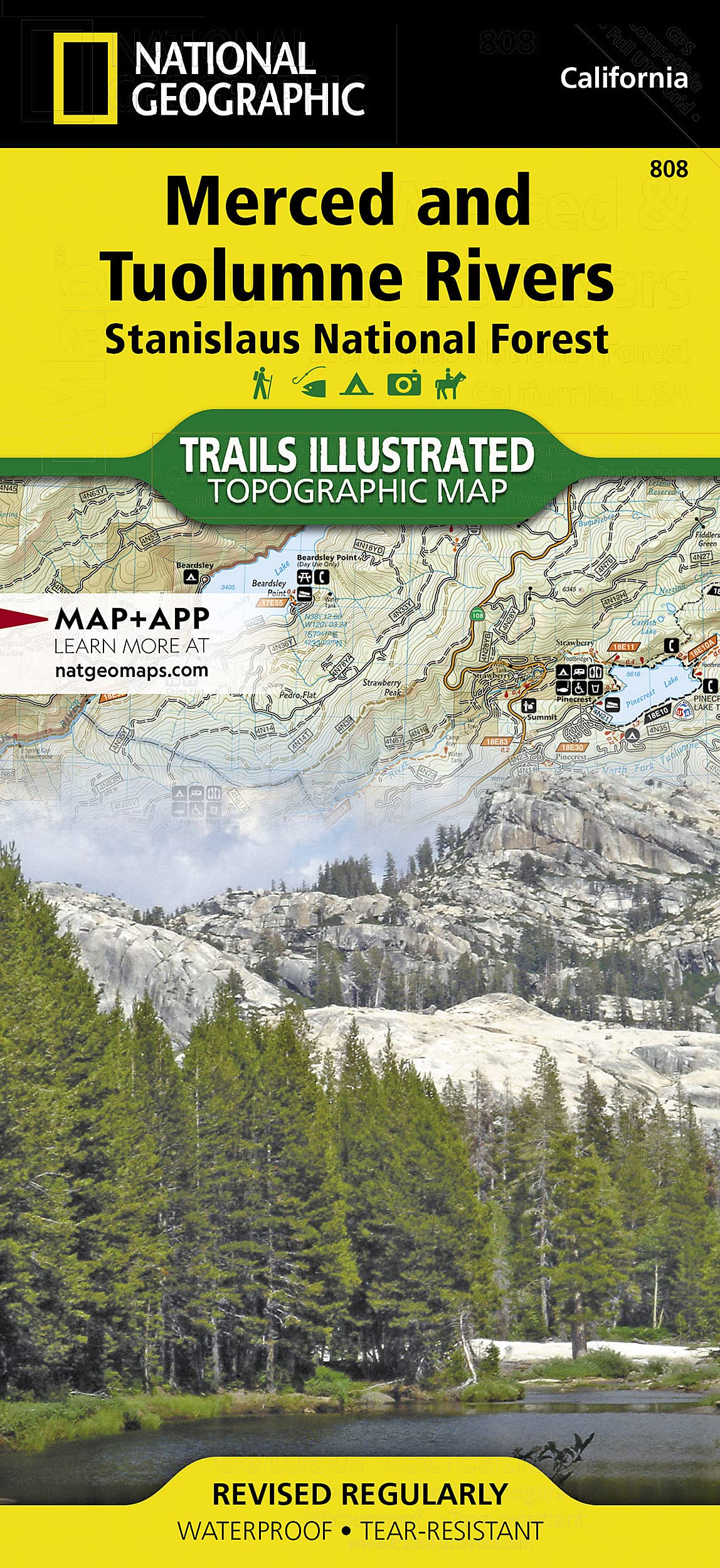 Merced and Tuolumne Rivers : Trails Illustrated Maps (National Geographic Trails Illustrated Map, Band 808) Leisure, Home & Garden