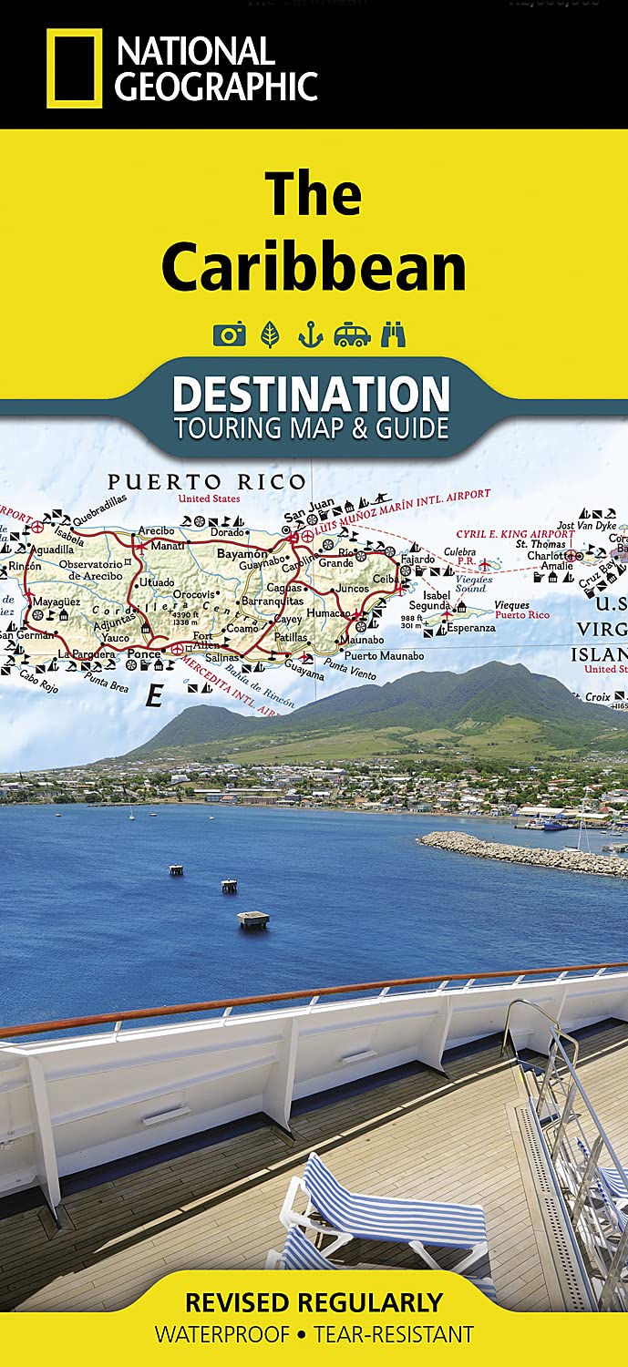 National Geographic Destination Map Caribbean book