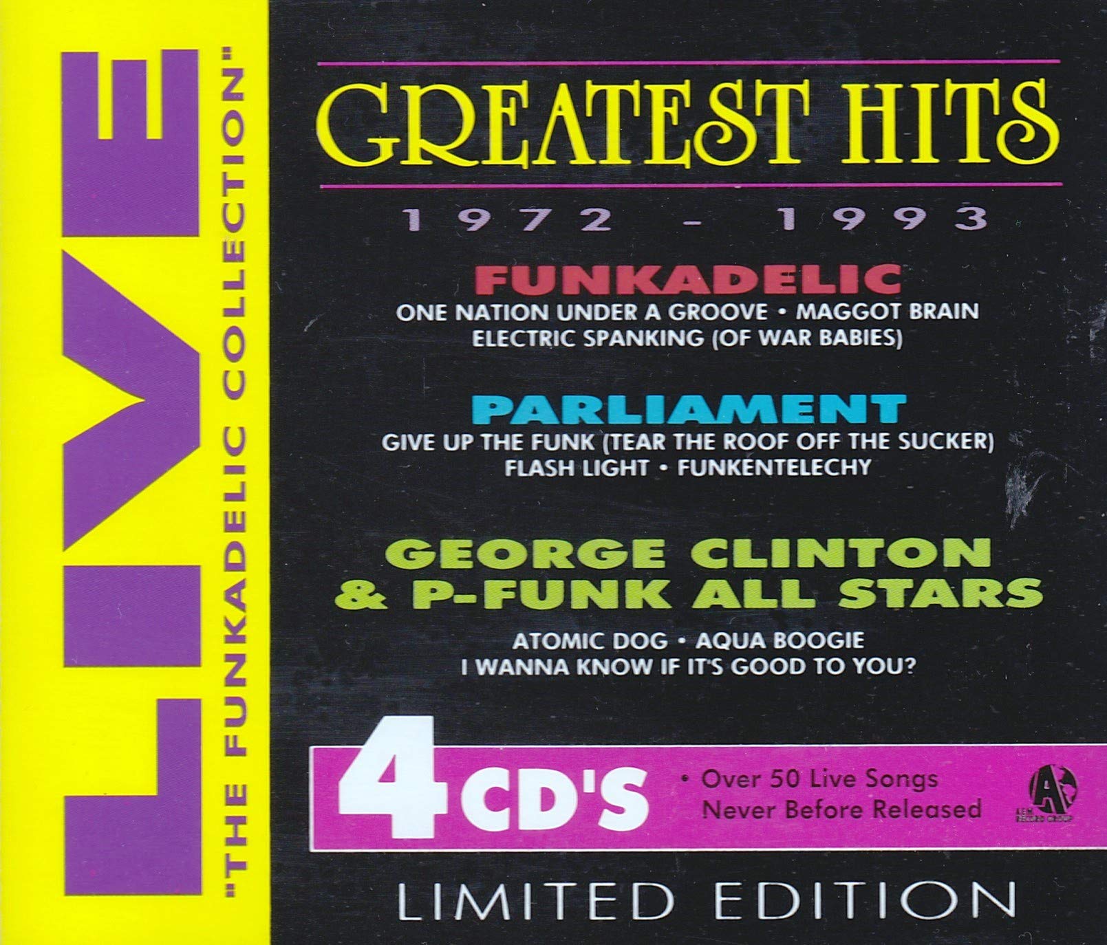 Gr Hits 1972-1993-Live The Funkadelic Years-4cds- Funk, R&B & Soul