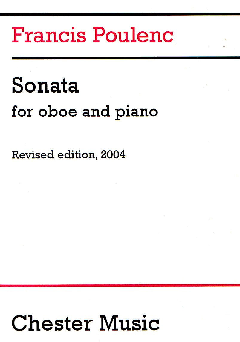 Sonate (édition de 2004) pour Hautbois et Piano / Oboe and Piano book