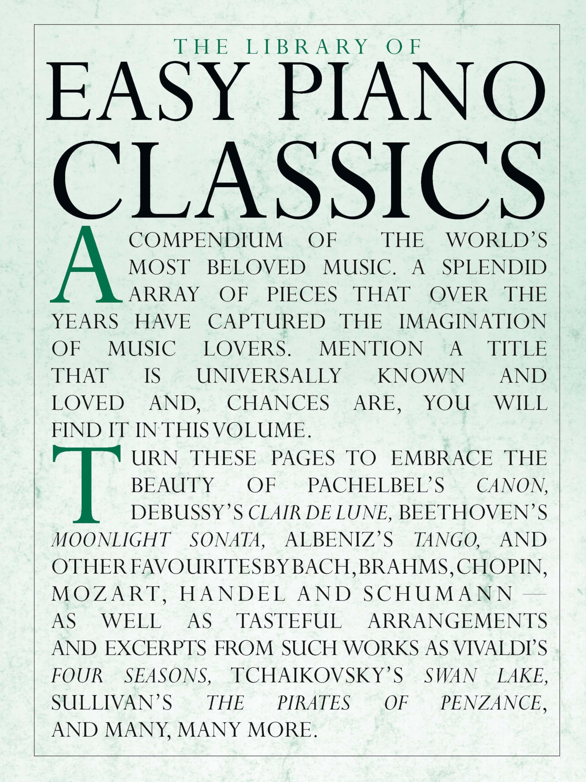 Library Of Easy Piano Classics (Library of Series) Social Sciences