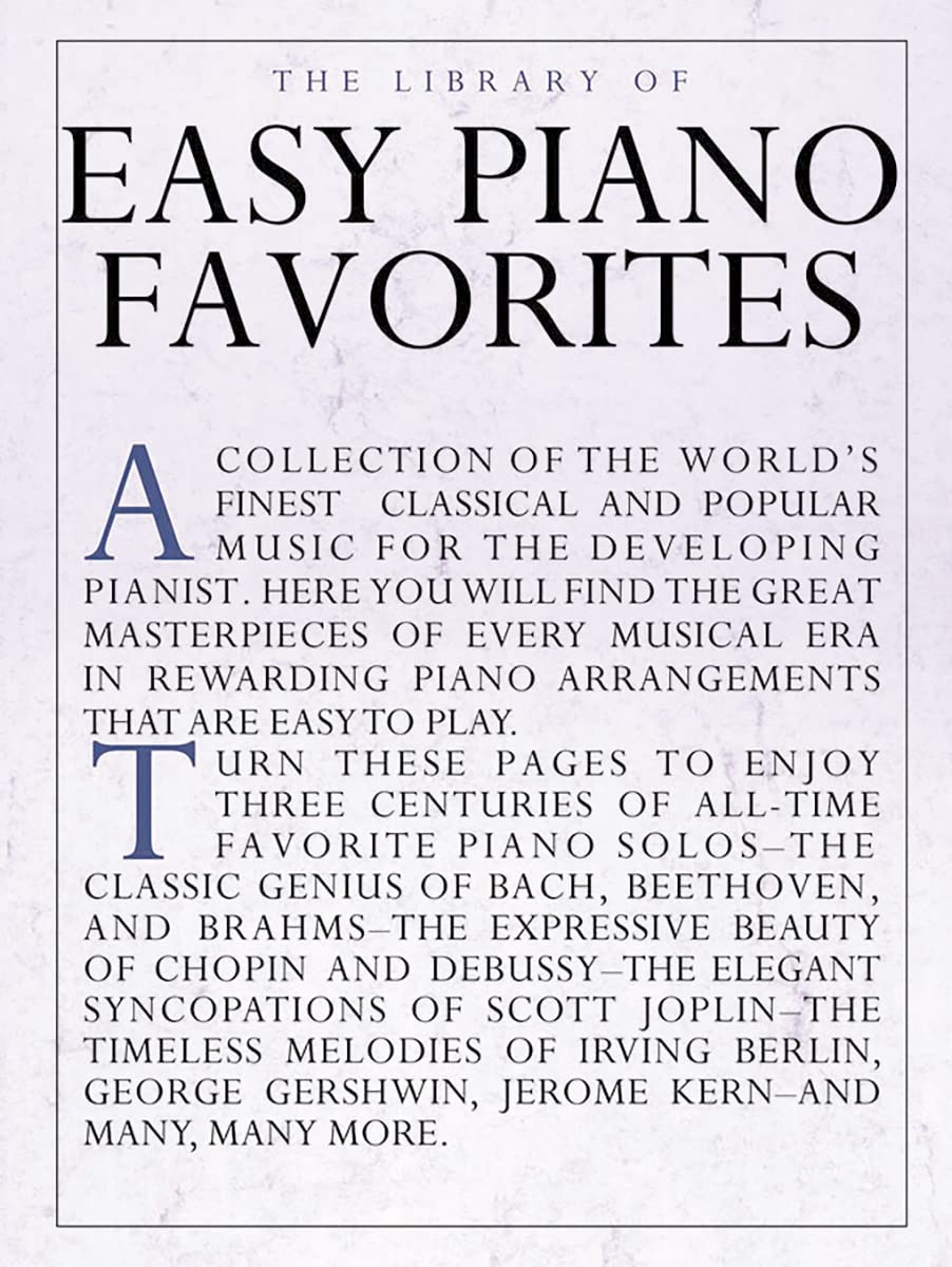 The Library of Easy Piano Favorites (Library of Series) Social Sciences