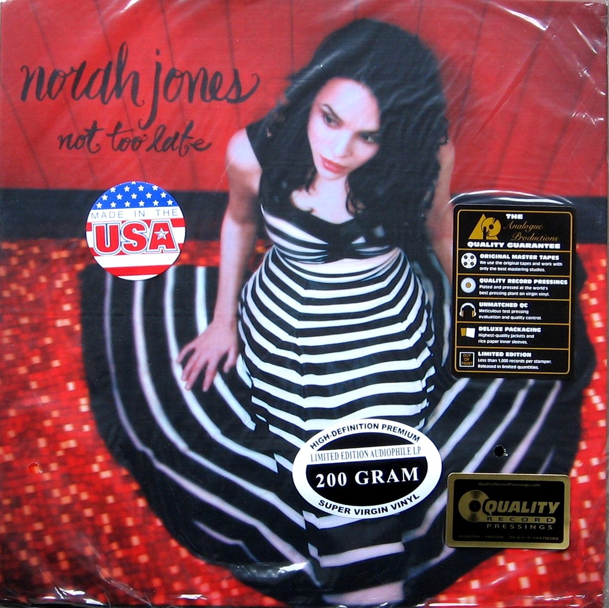 Not Too Late ( 200 Gram Vinyl Record) cd