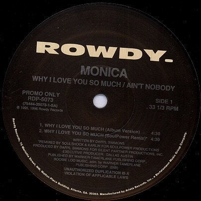 Why I Love You So Much / Ain't Nobody Pop