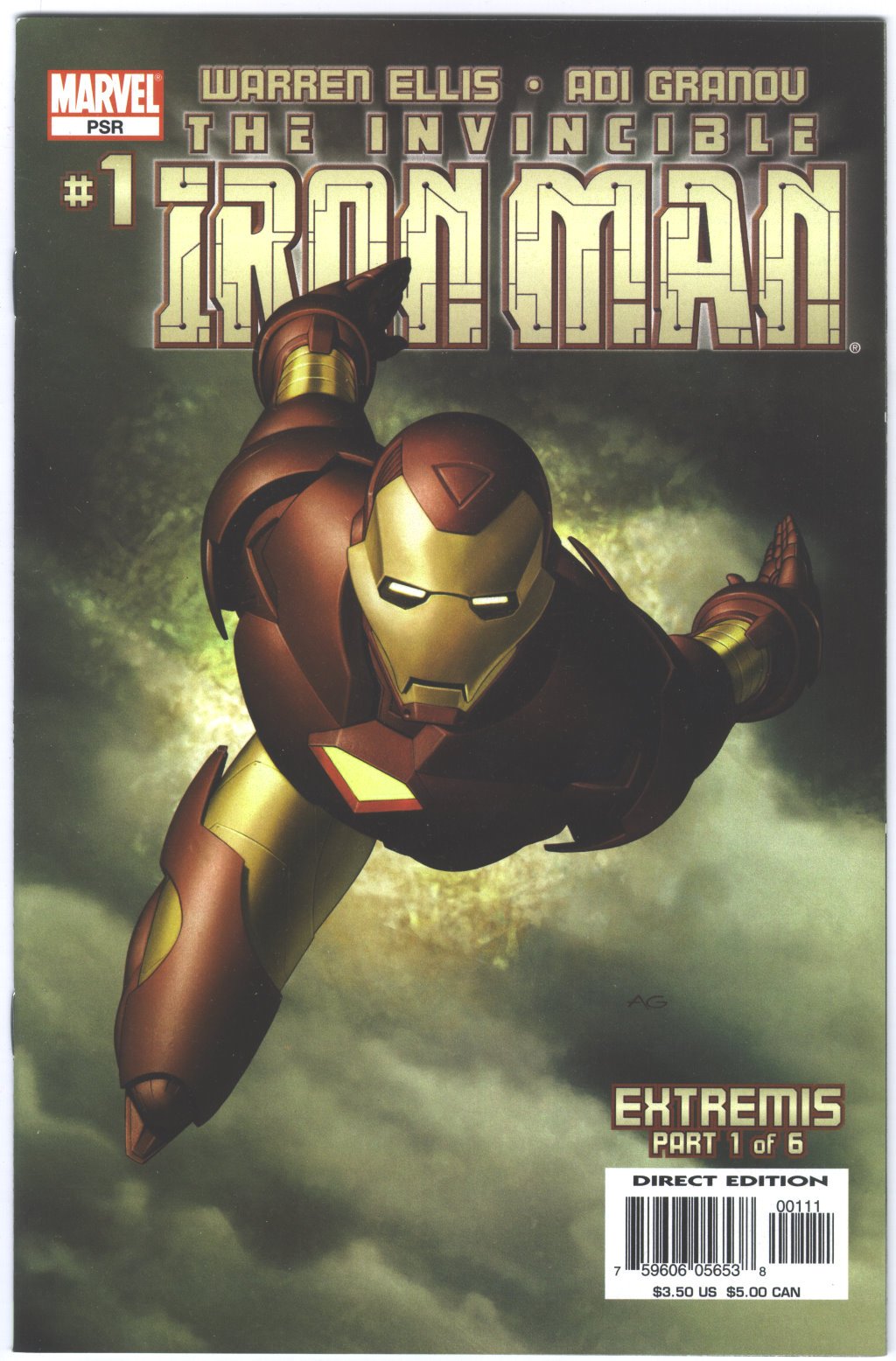 The Invincible Iron Man #1 Extremis Part 1 of 6 Books