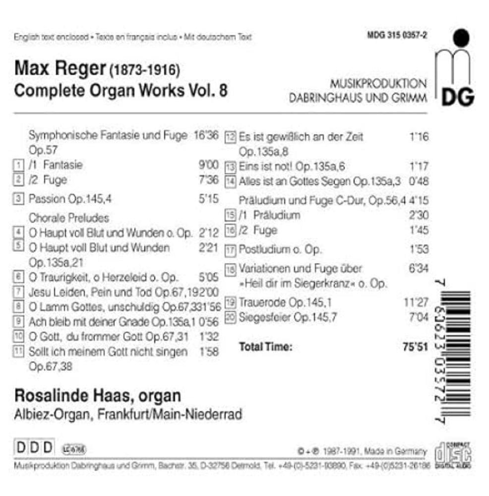 Sämtliche Orgelwerke Vol.8 Classical