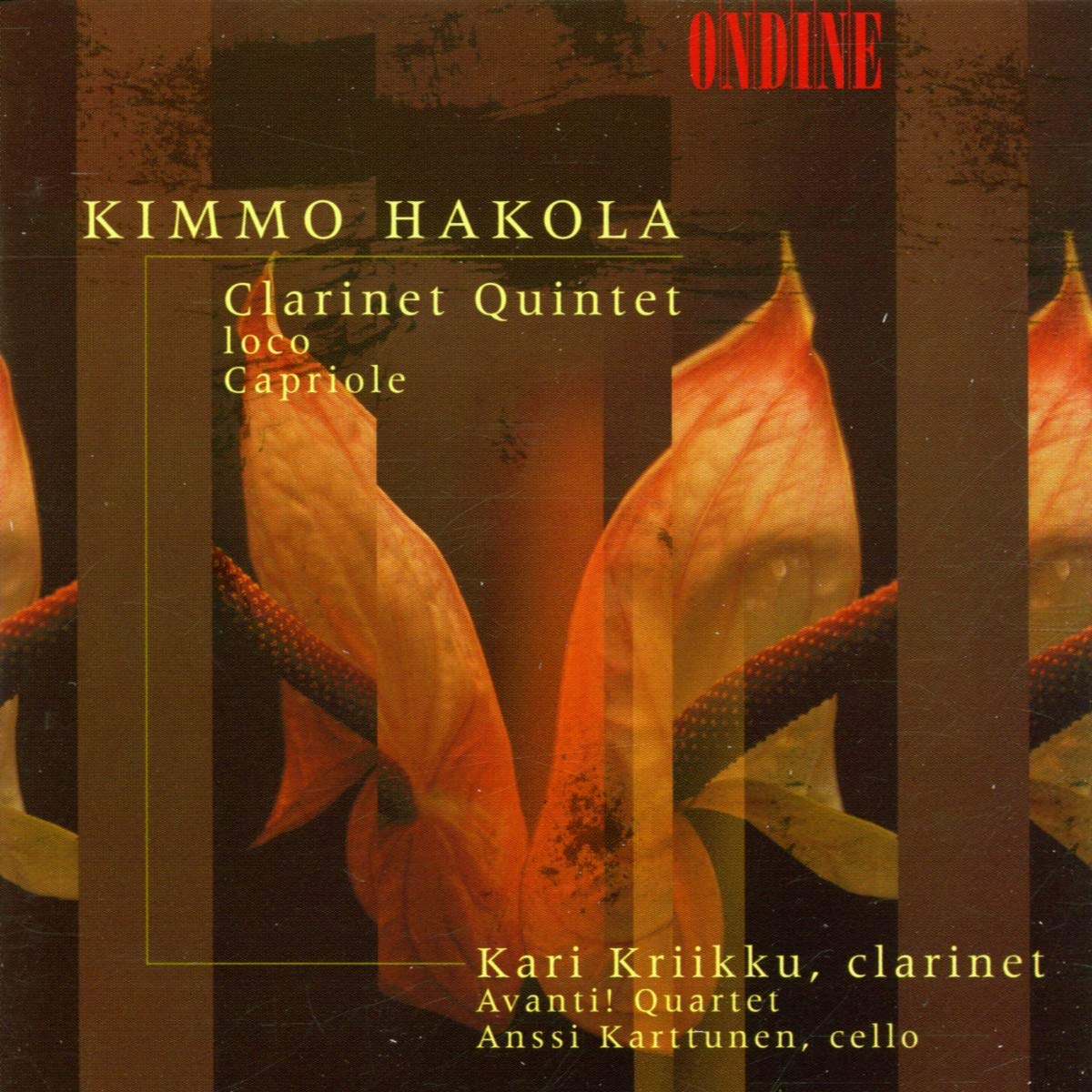 Kimmo Hakola: Klarinettenquintett / Loco für Klarinette solo / Capriole für Bassklarinette und Violoncello Music
