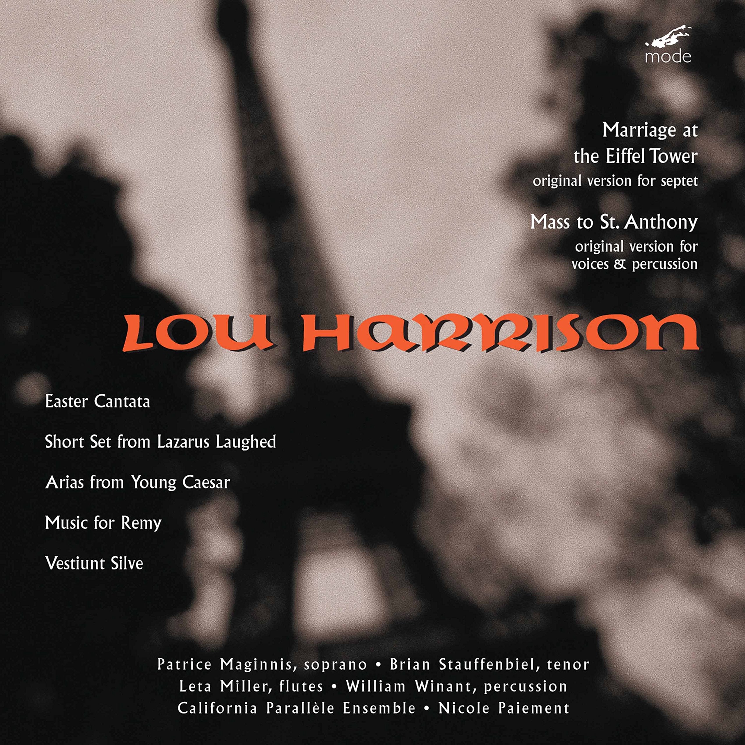Harrison : Oeuvres vocales cd