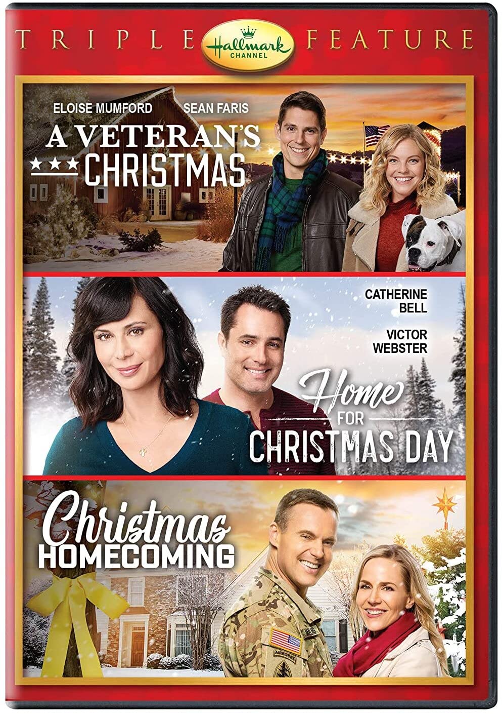 Hallmark Holiday Collection Triple Feature: A Veteran's Christmas/HomeFor Christmas Day/Christmas Homecoming Movies