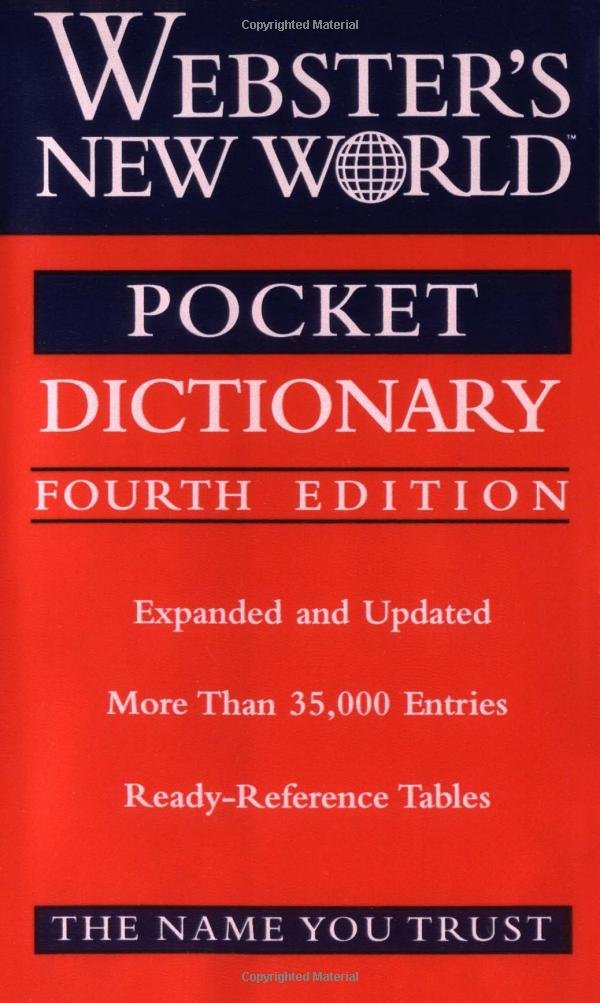Webster's New World Pocket Dictionary, Fourth Edition Foreign Languages ​​& Dictionaries