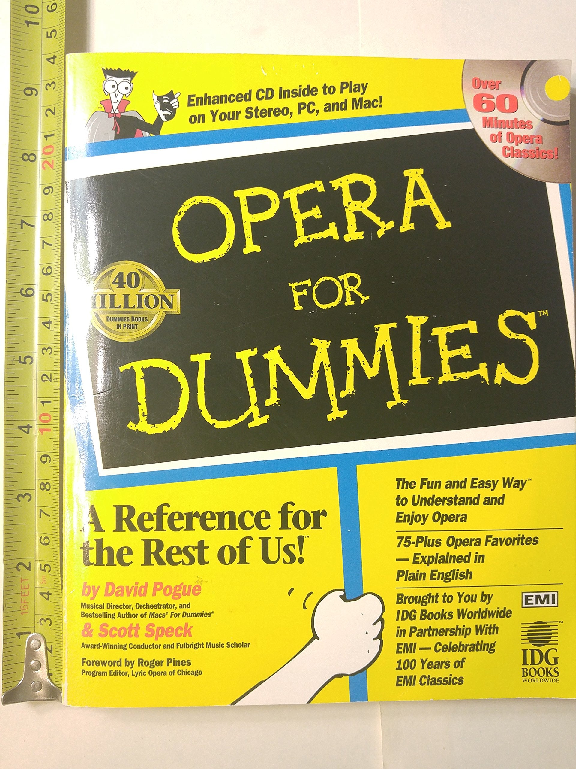 Opera for Dummies Arts & Music