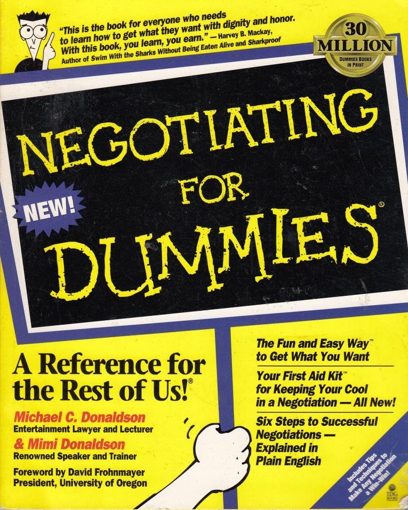 Negotiating For Dummies Business, Finance & Career