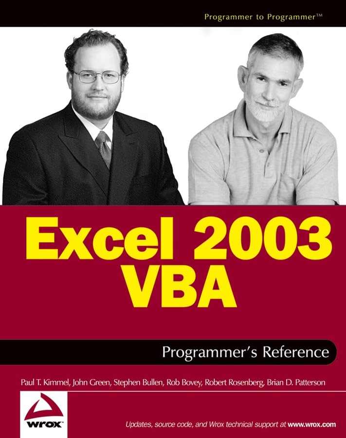 Excel 2003 VBA Programmer's Reference Computer Science