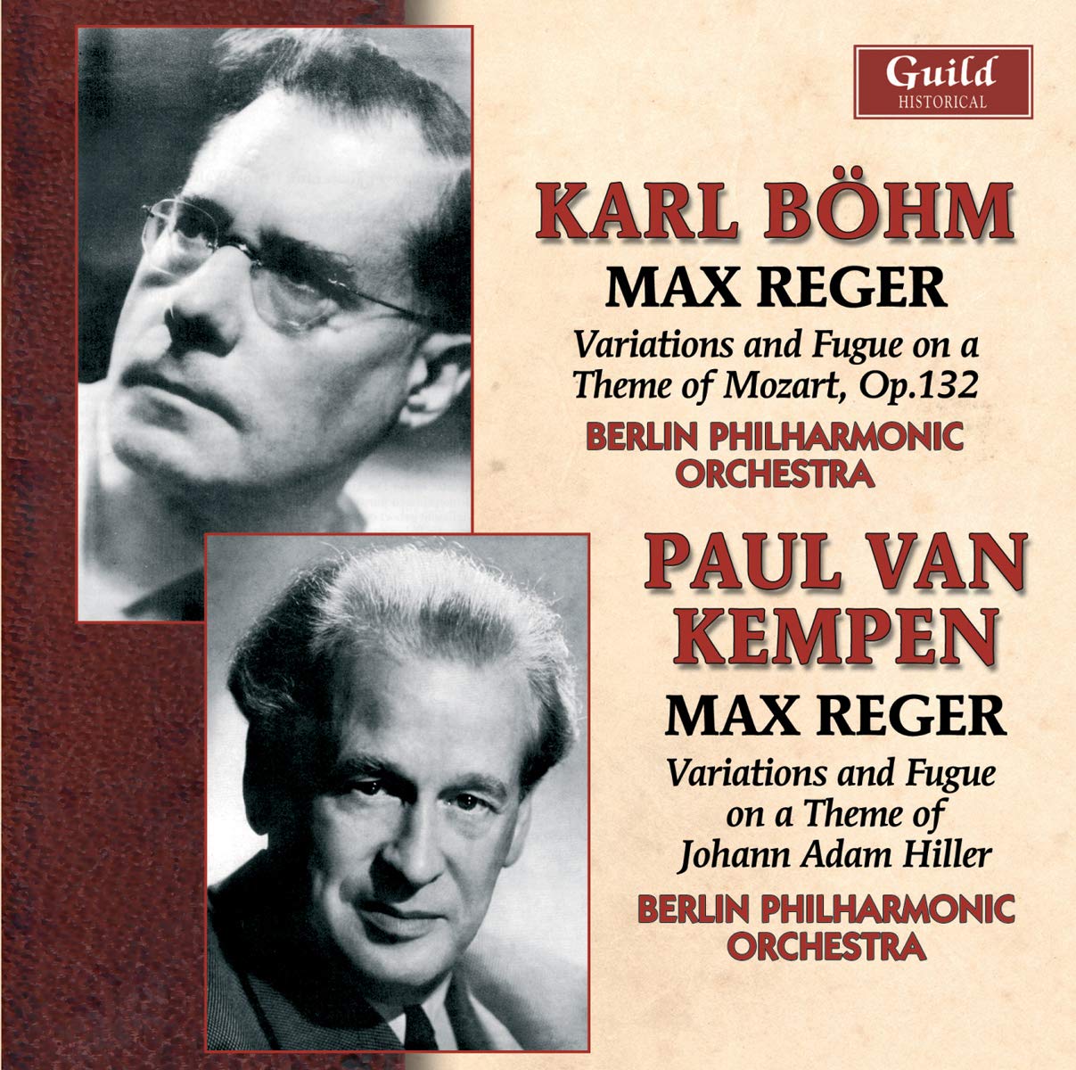 Max Reger: Variation and Fugue on a Theme of Mozart, Op.132 / Variation and Fugue on a Theme of Johann Adam Hiller Classical