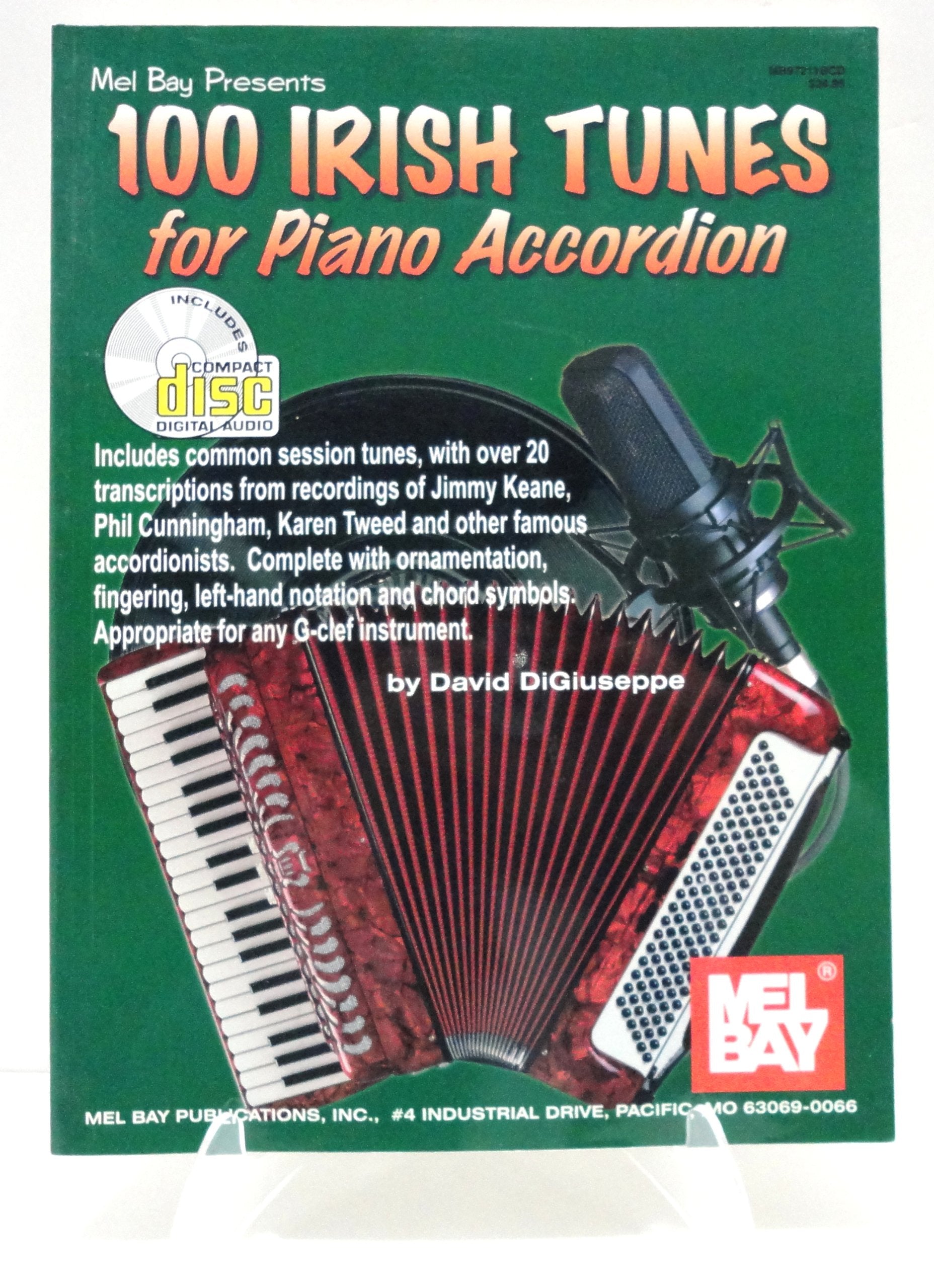 Mel Bay Presents 100 Irish Tunes for Piano Accordion Sheet Music