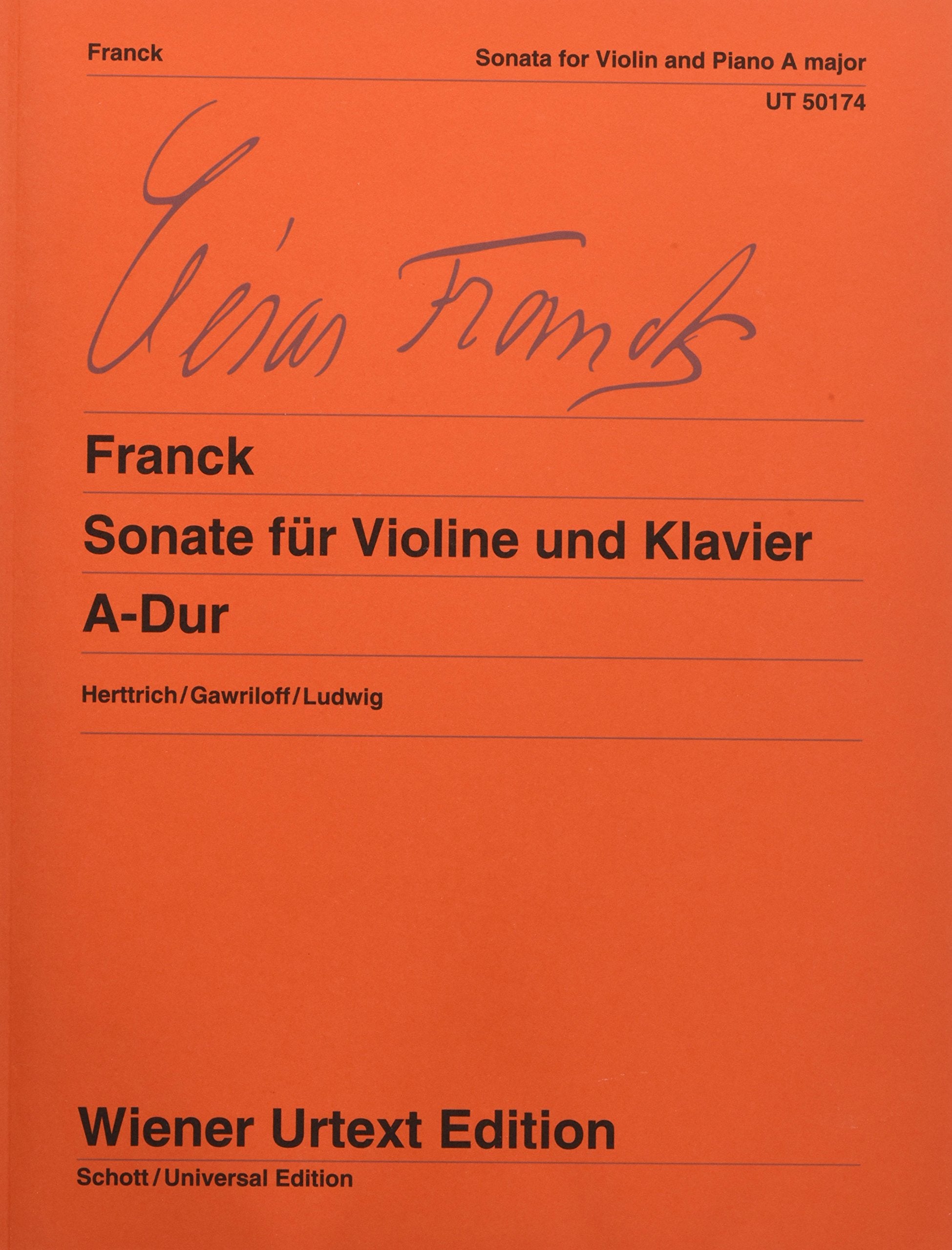 Sonate für Violine und Klavier A-Dur: Nach Autograf und Erstdruck. Violine und Klavier. (Wiener Urtext Edition) Sheet Music