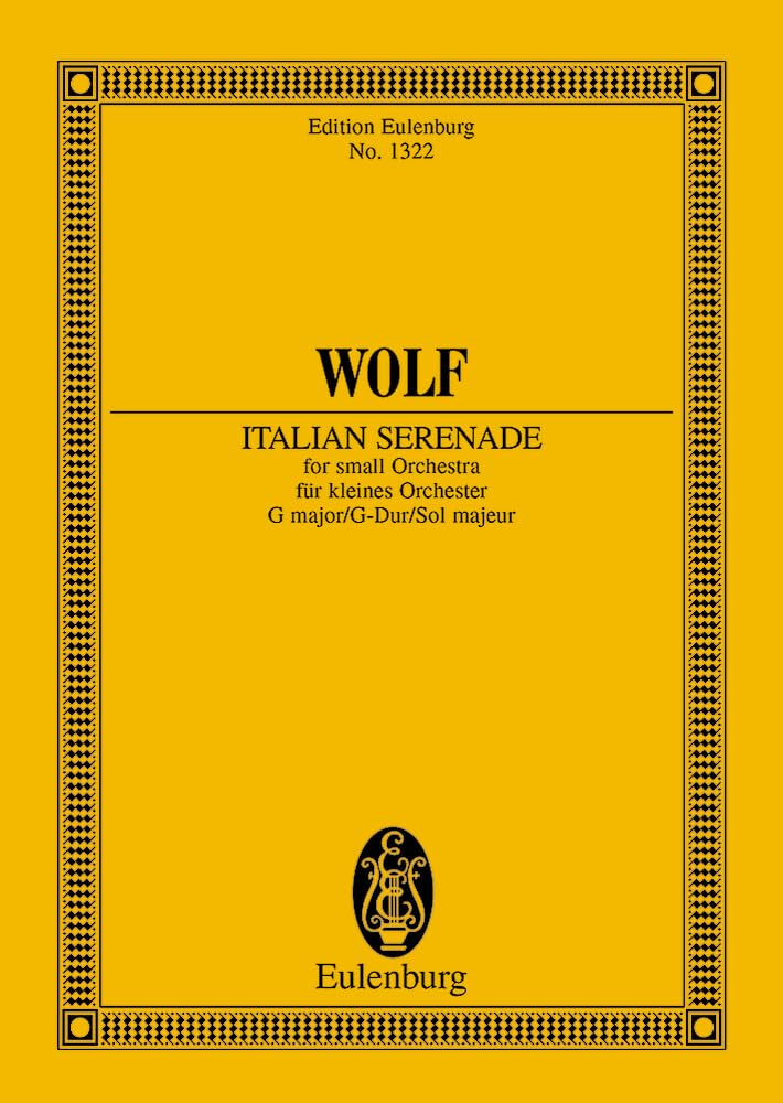 Italienische Serenade G-Dur: Orchester. Studienpartitur. (Eulenburg Studienpartituren) Sheet Music